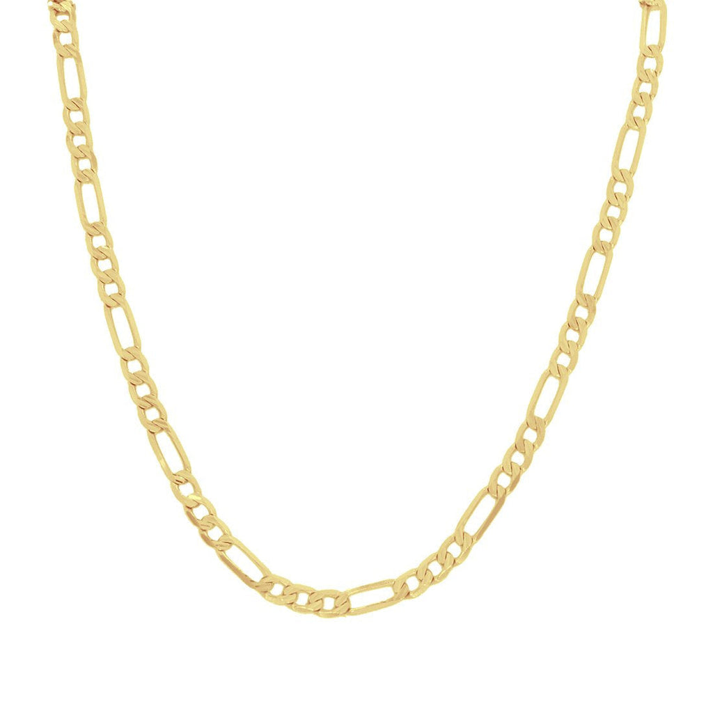 Cadena Oro 14k - Eslabon 3x1 de 60 cm, Ancho 4 mm,