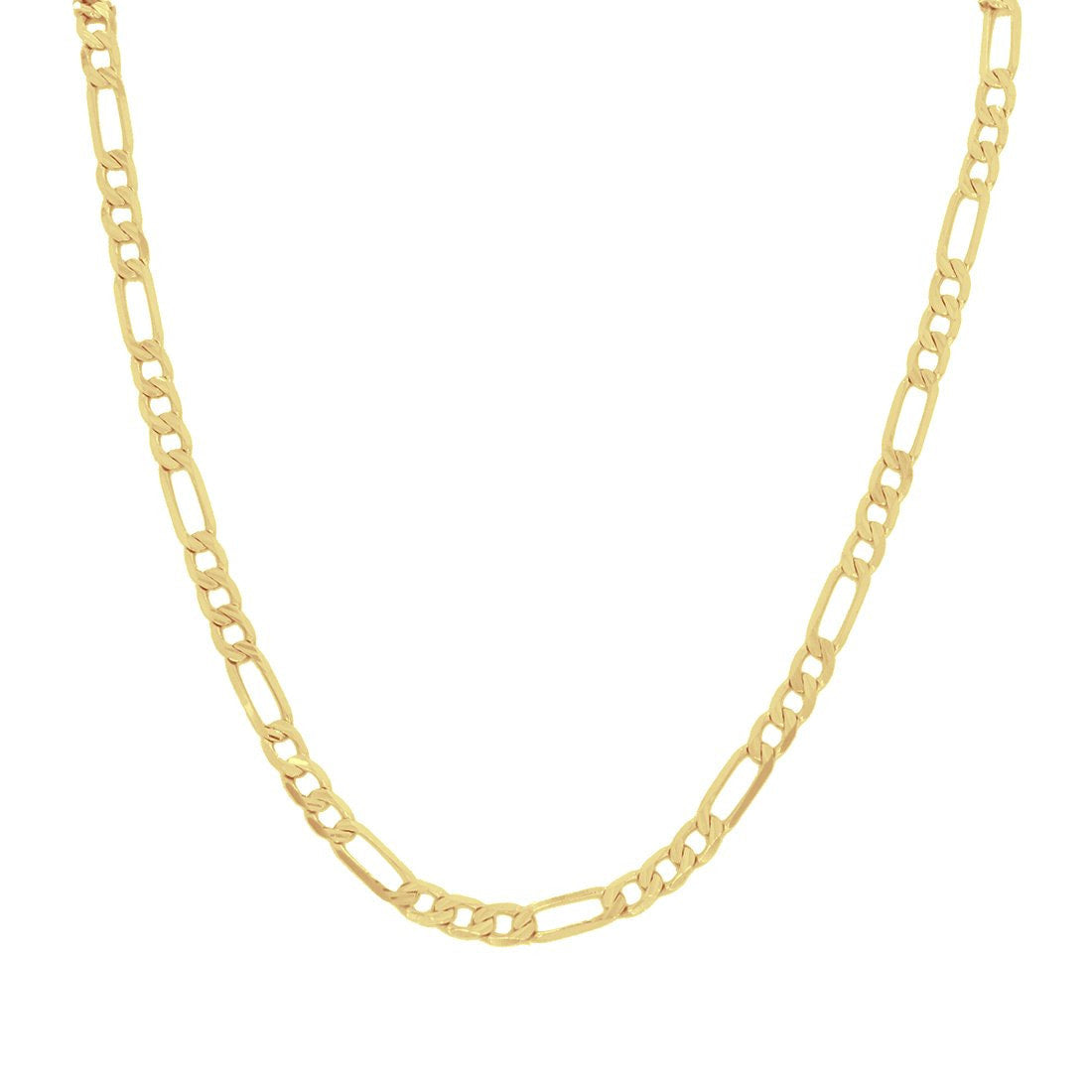 Cadena Oro 14k - Eslabon 3x1 de 60 cm, Ancho 4 mm,