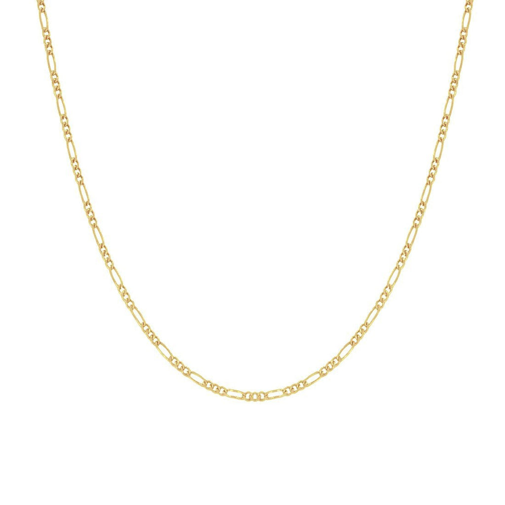 Cadena Oro 14k - 3x1 Diamantada 40 cm, Ancho 1.6 mm