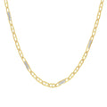 Cadena Oro 14k Figaruchi Diamantada Pavé 60 cm, Ancho 2.1 mm