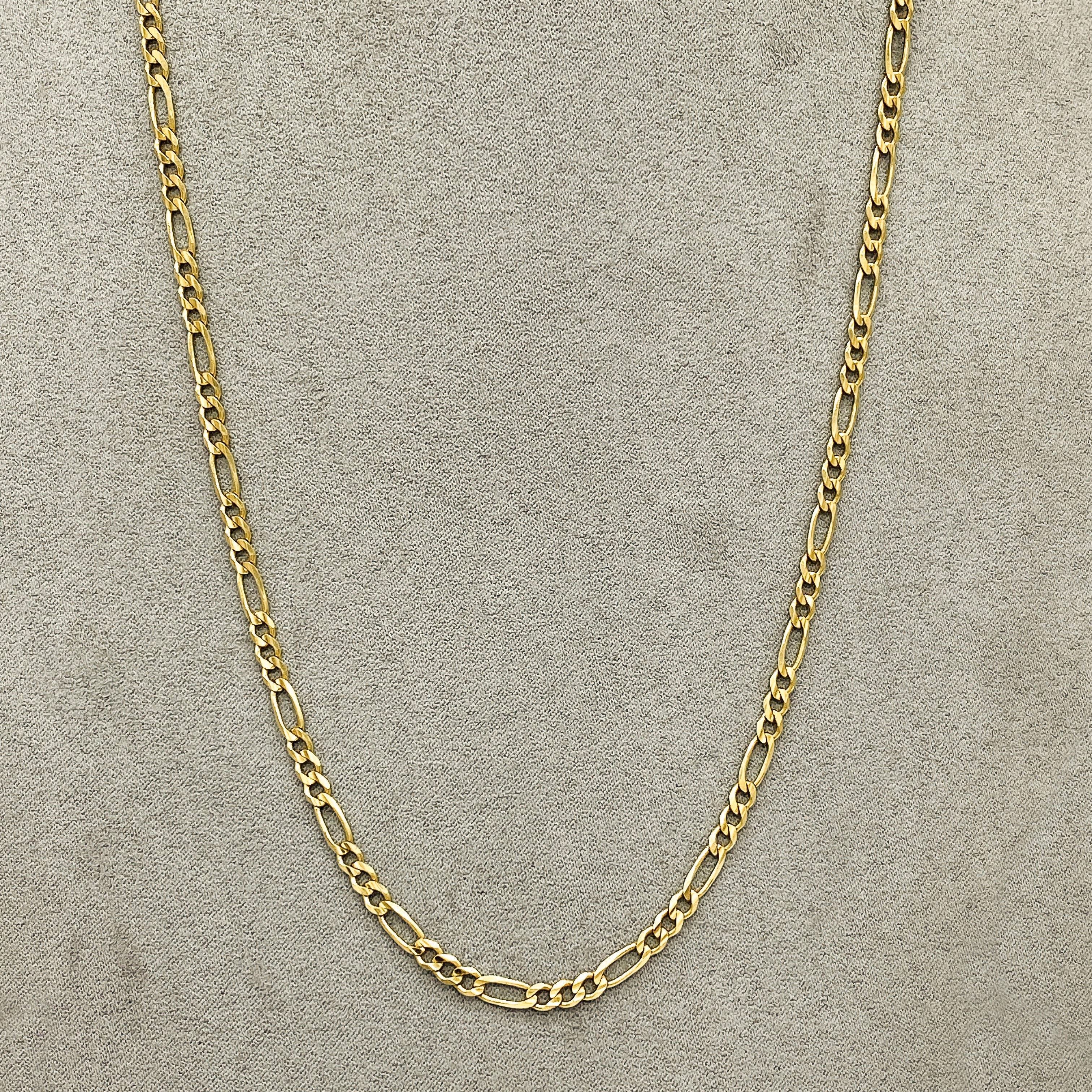 Cadena Oro 14k - Eslabón 3x1 de 60 cm, Ancho 3.6 mm
