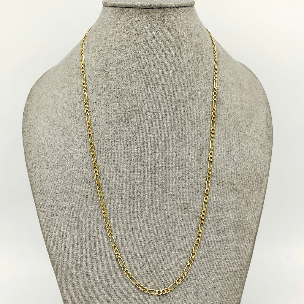 Cadena Oro 14k - Eslabón 3x1 de 60 cm, Ancho 3.6 mm