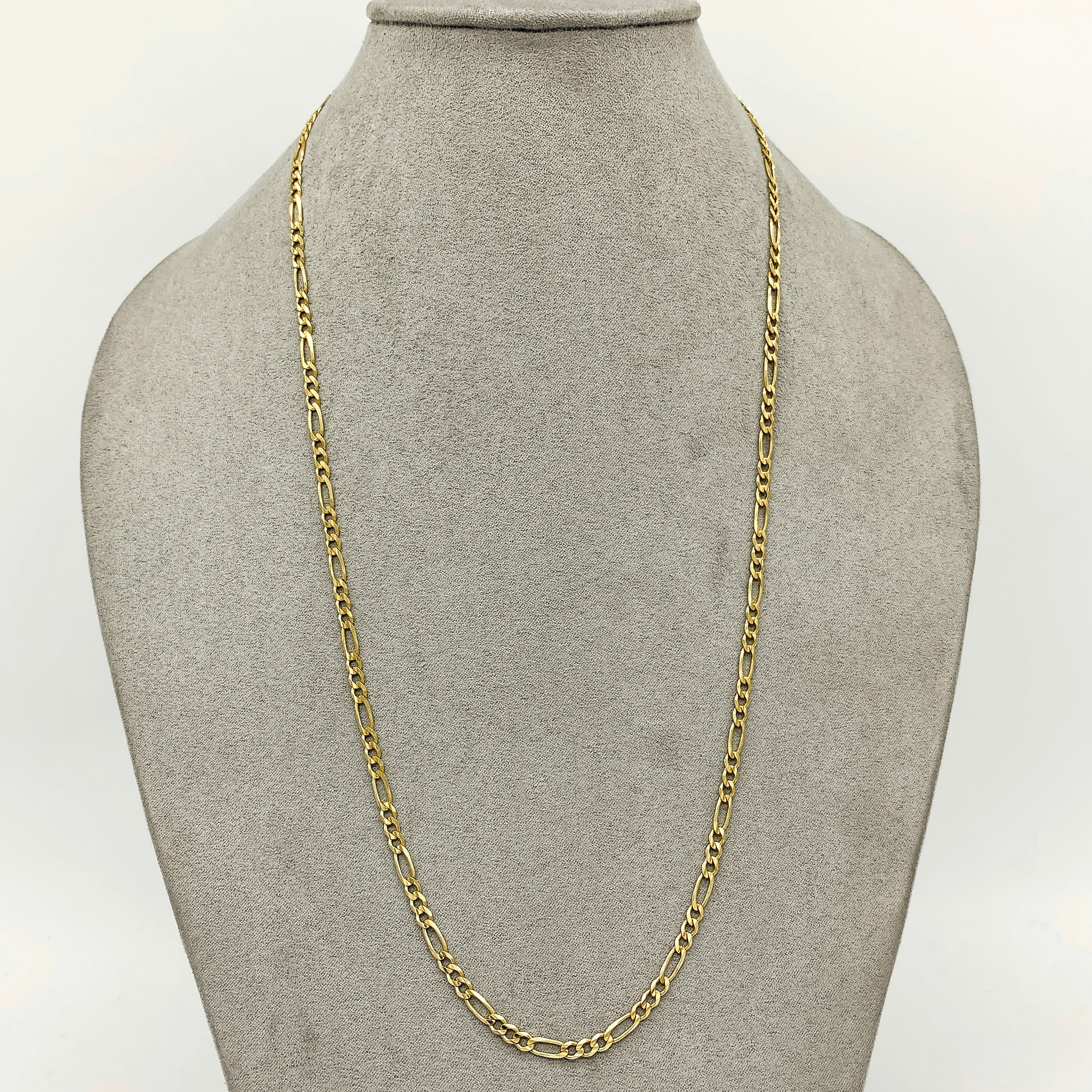 Cadena Oro 14k - Eslabón 3x1 de 60 cm, Ancho 3.6 mm
