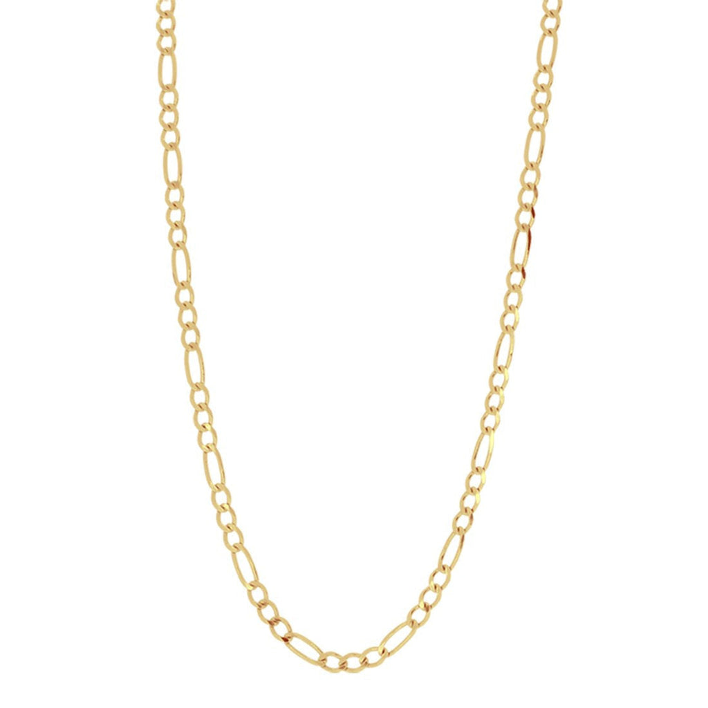 Cadena Oro 14k - Eslabon 3x1 de 60 cm, Ancho 3.2 mm