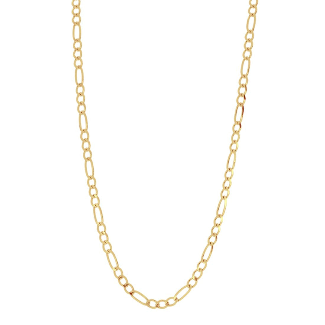 Cadena Oro 14k - Eslabon 3x1 de 60 cm, Ancho 3.2 mm