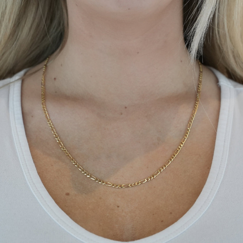 Cadena Oro 14k Cartie de 60 cm, Ancho 2.7 mm