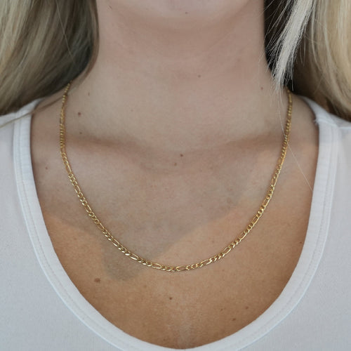 Cadena Oro 14k Cartie de 60 cm, Ancho 2.7 mm