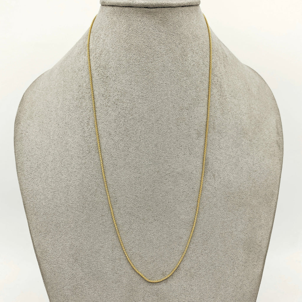 Cadena Oro 14k Cola de Ratón de 45 cm, Ancho 1.0 mm