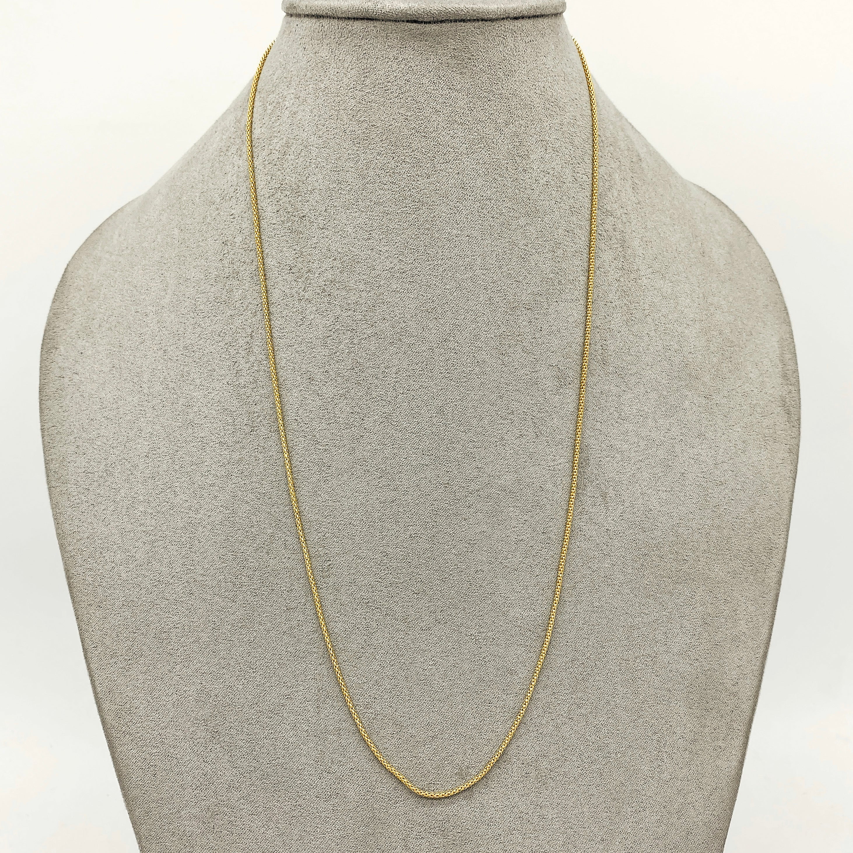Cadena Oro 14k Cola de Ratón de 45 cm, Ancho 1.0 mm