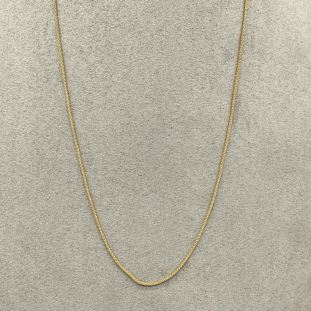 Cadena Oro 14k Cola de Ratón de 45 cm, Ancho 1.0 mm