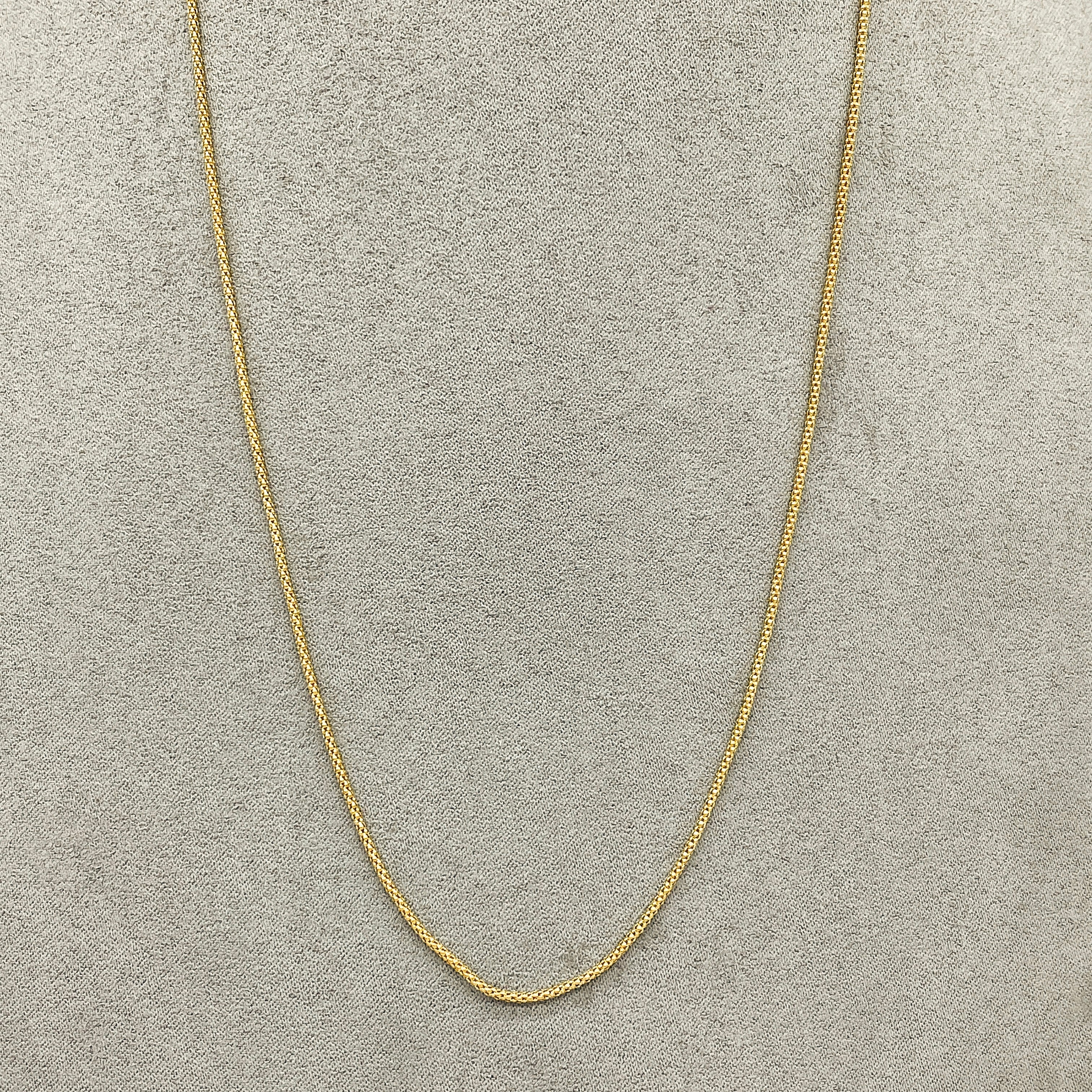 Cadena Oro 14k Cola de Ratón de 45 cm, Ancho 1.0 mm