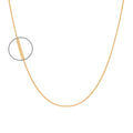 Cadena Oro 14k - Barbada Diamantada 0.9 mm, 35/40/45 cm Largo