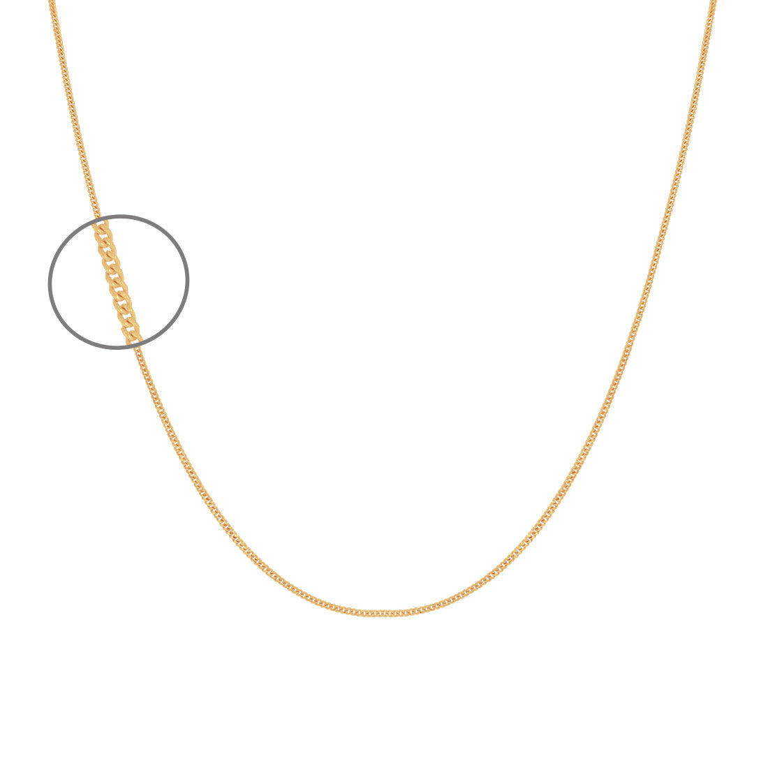 Cadena Oro 14k - Barbada Diamantada 0.9 mm, 35/40/45 cm Largo