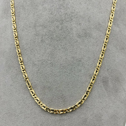 Cadena Oro 14k Perniche de 45/50/55/60 cm, Ancho 4 mm