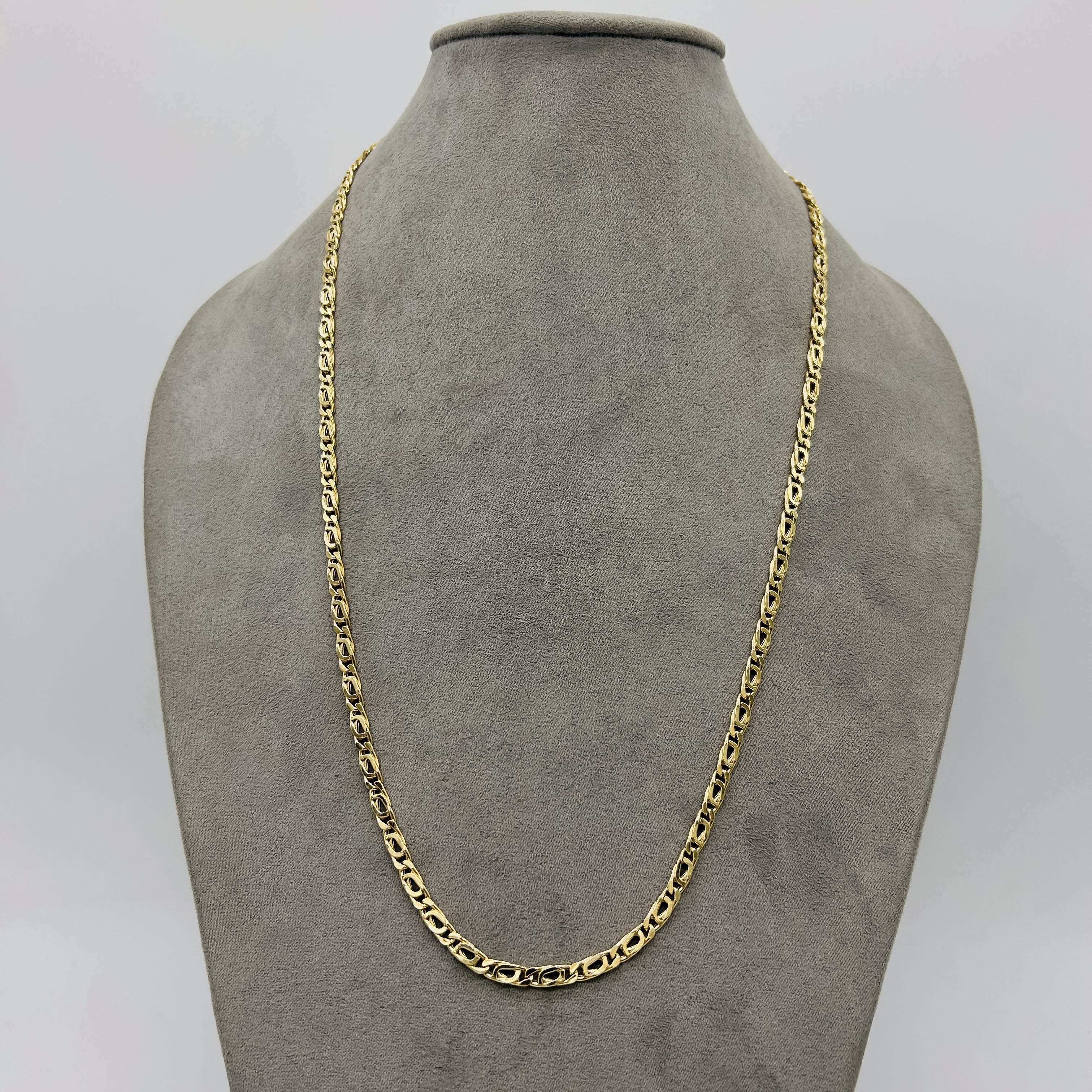Cadena Oro 14k Perniche de 45/50/55/60 cm, Ancho 4 mm