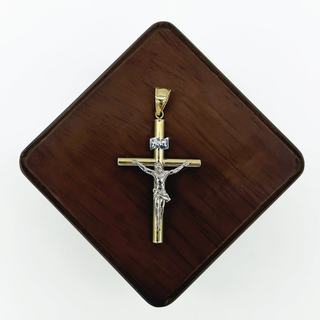 Cruz con Cristo 4.5 cm - Oro 10k