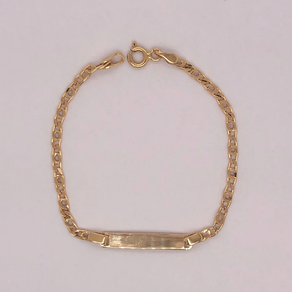 Esclava Oro 14k, Perniche 14 cm Largo