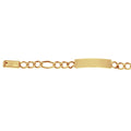 Esclava Oro 10k - Tejido Cartie Largo 12 cm, Ancho 6 mm