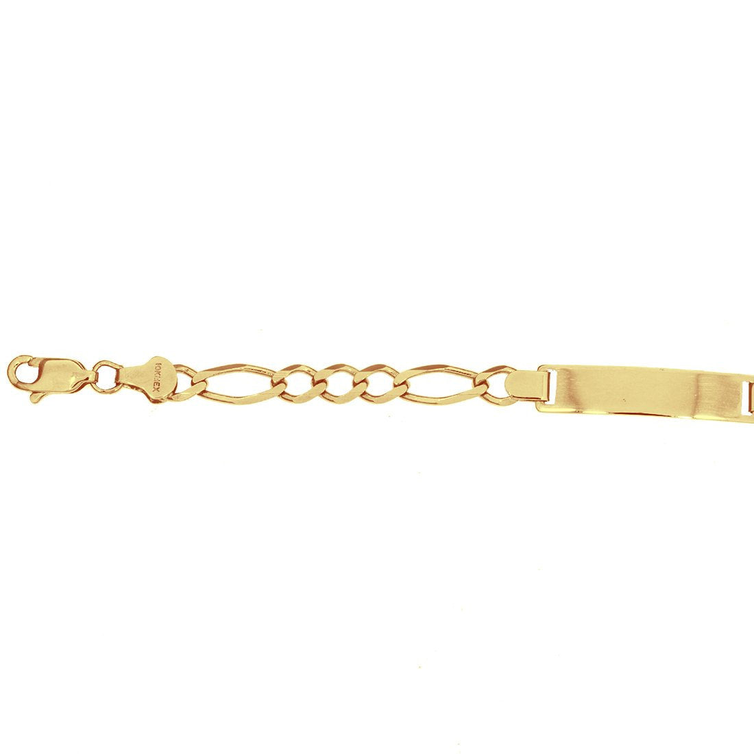 Esclava Oro 10k - Tejido 3x1 12.5 cm Largo, Ancho 5 mm