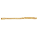 Esclava Oro 10k - Tejido tipo Rolex, 13-14 cm Largo, Ancho 4 mm