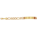 Esclava Cartie Oro 10k, palca Lisa 18 cm de Largo, Ancho 7 mm, Oro 10k