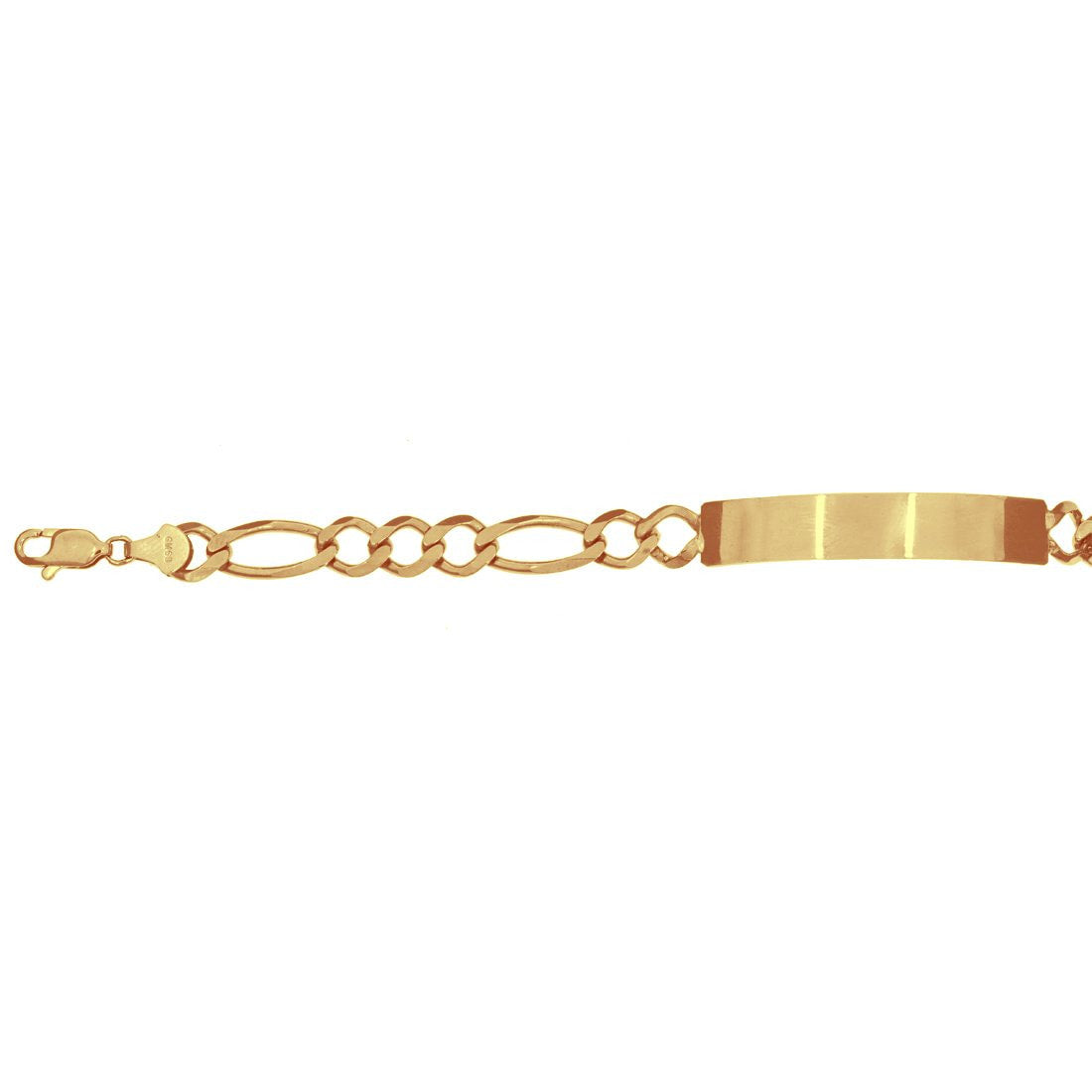 Esclava Cartie Oro 10k, palca Lisa 18 cm de Largo, Ancho 7 mm, Oro 10k