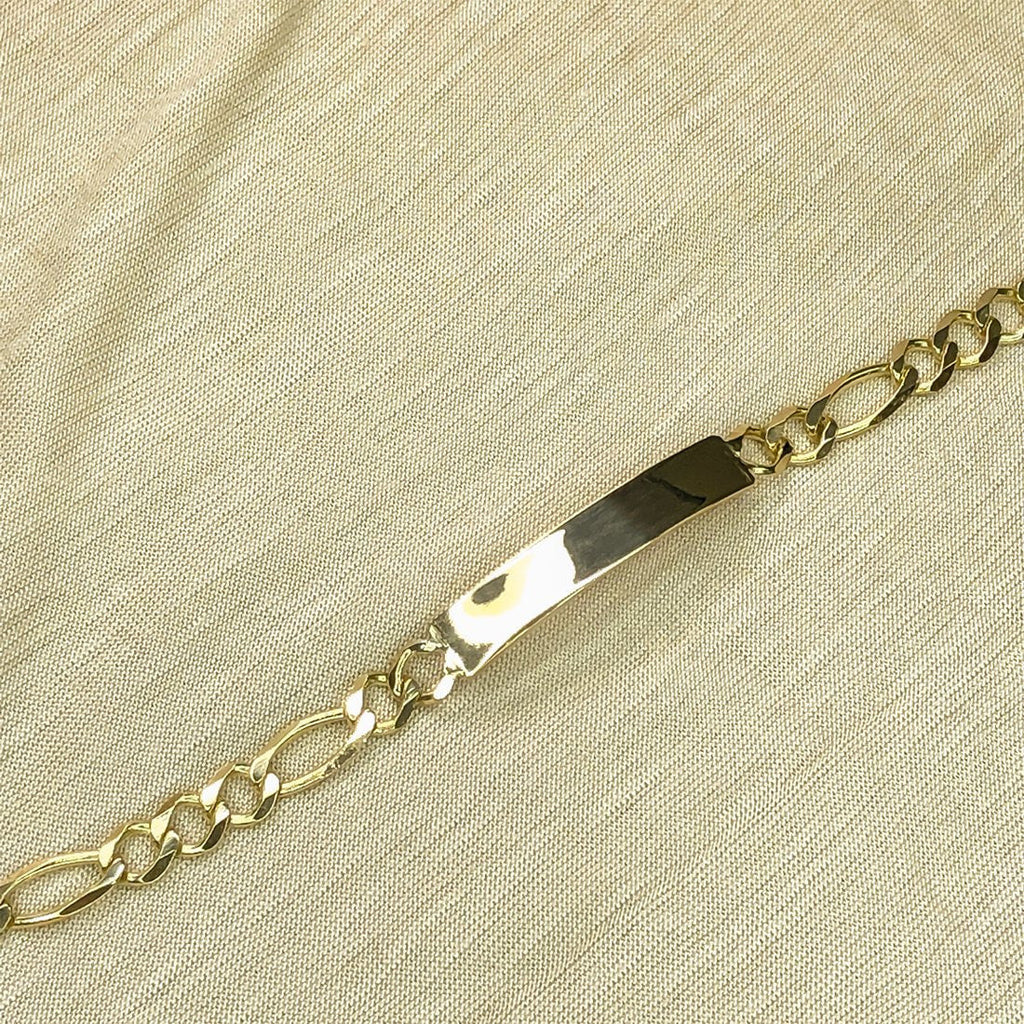 Esclava Cartie Oro 10k, palca Lisa 18 cm de Largo, Ancho 7 mm, Oro 10k