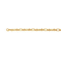 Pulso Oro 14k - Tejido Ovalado 1x1, 6.3 mm Ancho, 19.5 cm Largo