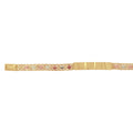 Esclava China Oro 10k, dos hilos con Rombos, 18 cm Largo, ancho 8 mm, Oro 10k