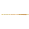 Esclava Oro 14k, Perniche 14 cm Largo