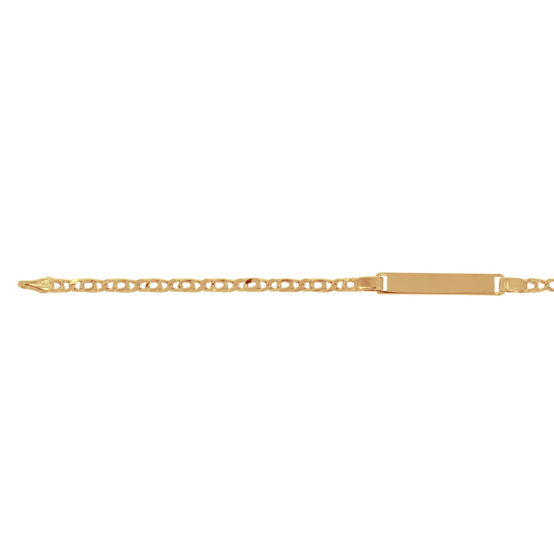 Esclava Oro 14k, Perniche 14 cm Largo