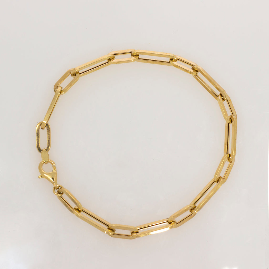 Pulso Oro 10k - Estilo Clip de 19/21 cm Larga