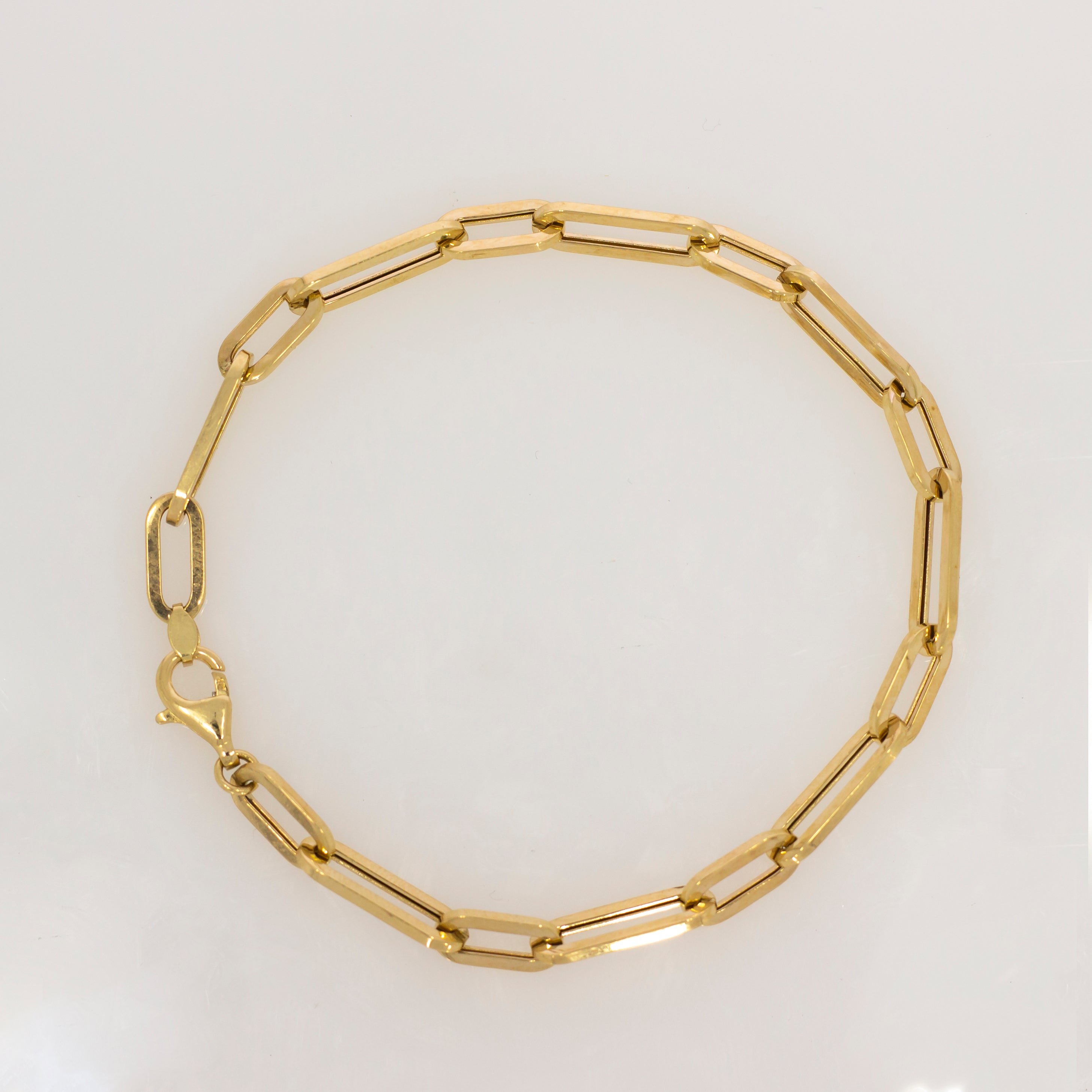Pulso Oro 10k - Estilo Clip de 19/21 cm Larga