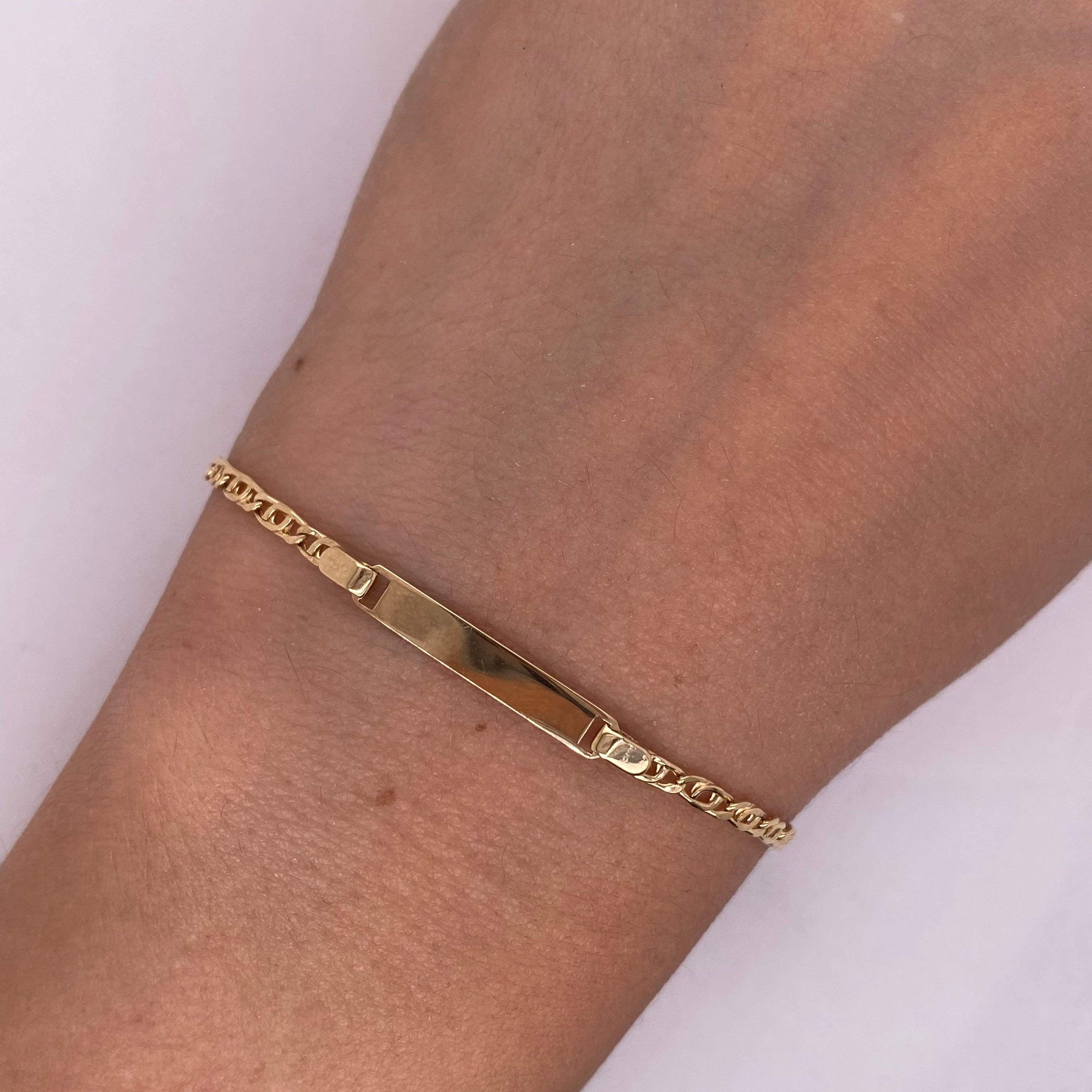 Esclava Oro 14k, Perniche 14 cm Largo