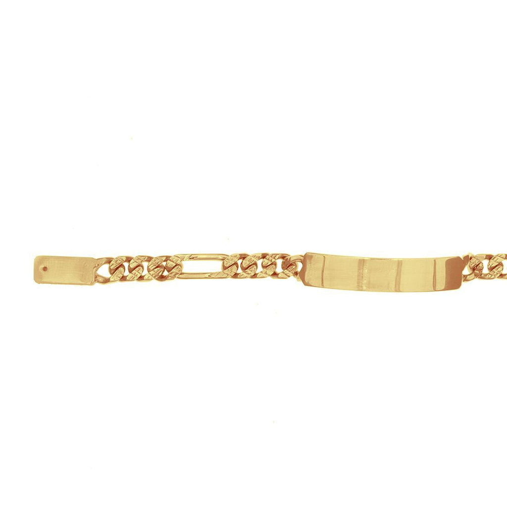 Esclava Cartie Placa Lisa, 12 cm Largo, Ancho 6 mm, Oro 10k