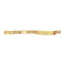 Esclava Cartie Placa Lisa, 12 cm Largo, Ancho 6 mm, Oro 10k