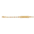 Esclava Gucci Diamantantada, 12.5 cm Largo, Ancho 4 mm, Oro Florentino 10k